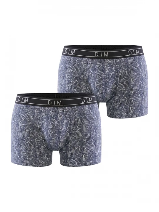 Foto van product DIM Boxershorts 'Fancy' blauw / zwart / wit