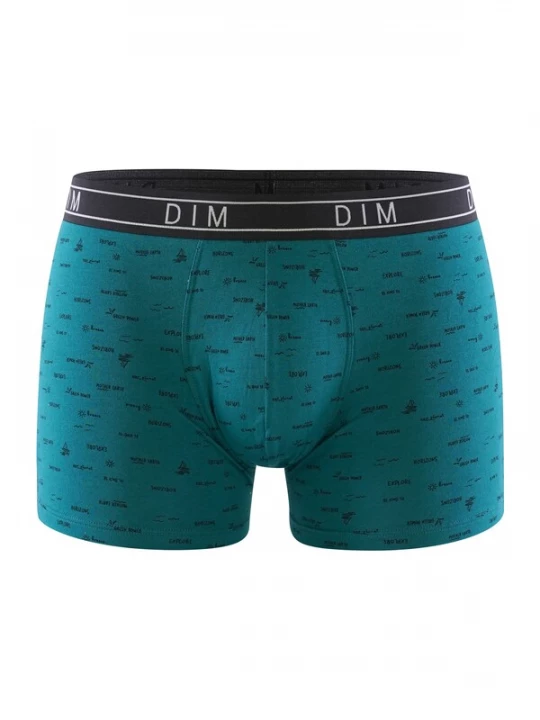 Foto van product DIM Boxershorts 'Fancy' turquoise / zwart / wit