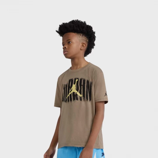 Foto van product Distressed Short Sleeve Tee Jordan bruin