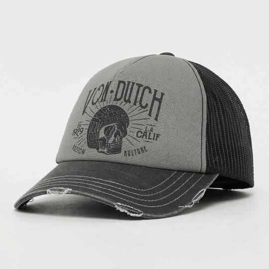 Foto van product Distressed Trucker Cap Ride On The Storm Von Dutch grijs