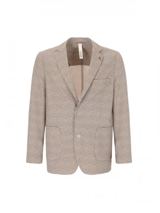 Foto van product Distretto12 Business-colbert 'Lucca' donkerbeige