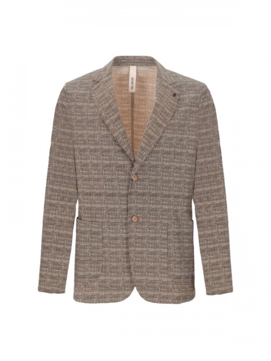 Foto van product Distretto12 Colbert 'Aval' bruin / grijs / wit