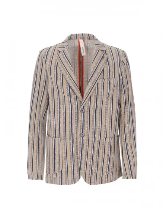 Foto van product Distretto12 Colbert 'Coffs' marine / cappuccino / wit