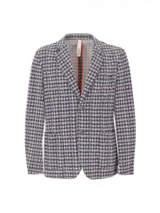 Foto van product Distretto12 Colbert 'Devon' donkerblauw / offwhite