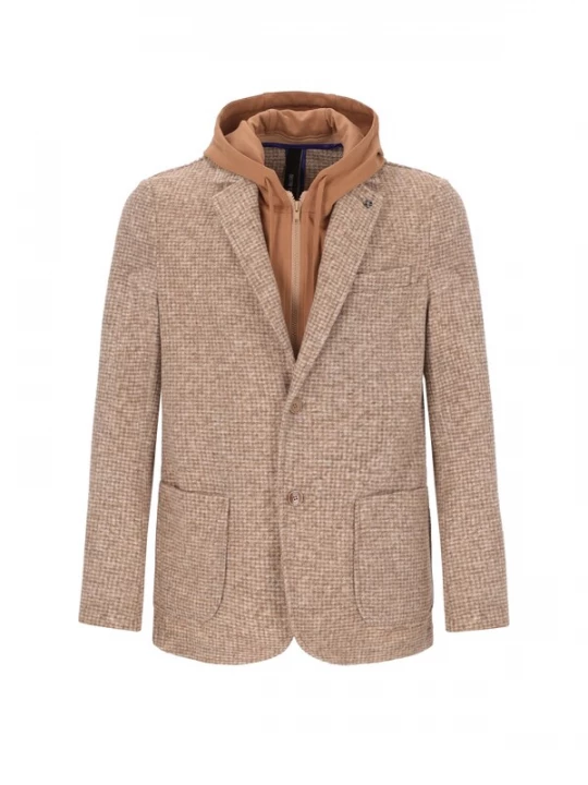 Foto van product Distretto12 Colbert 'Giona' camel / lichtbeige