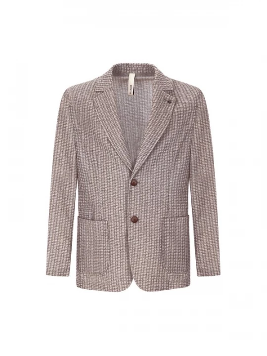 Foto van product Distretto12 Colbert 'Nespolo' beige / bruin