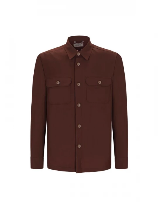 Foto van product Distretto12 Functioneel overhemd 'High-Perform12' bruin