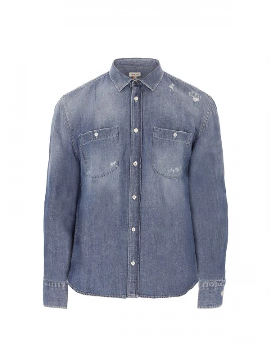 Foto van product Distretto12 Overhemd blauw denim