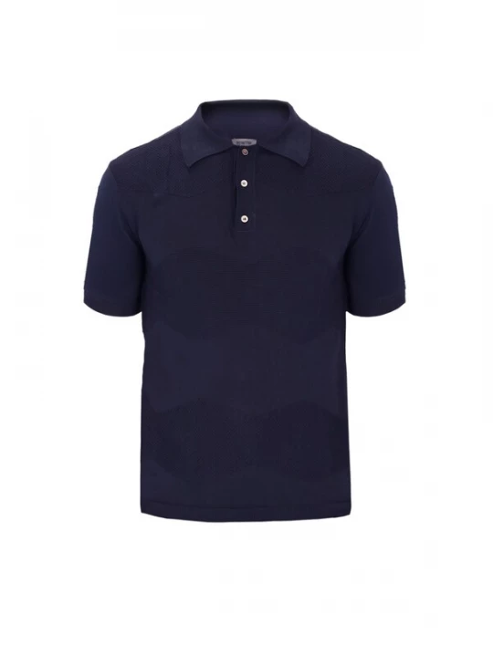 Foto van product Distretto12 Shirt 'Hexagons Zed' donkerblauw