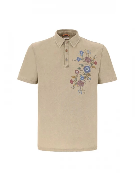 Foto van product Distretto12 Shirt 'Lorca' beige / blauw / rood