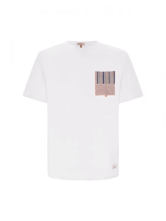 Foto van product Distretto12 Shirt 'Tobart' beige / navy / olijfgroen / wit