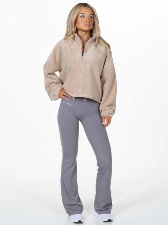 Foto van product Divina Fleece jas 'Teddy' beige