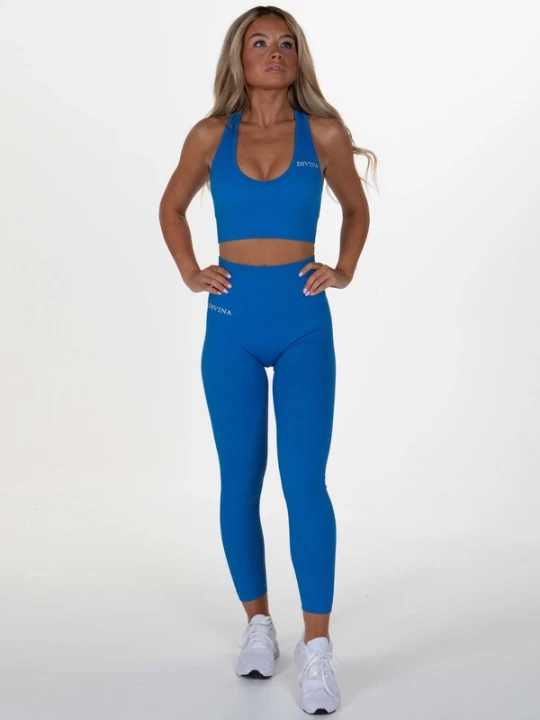 Foto van product Divina Leggings 'Wavy' blauw