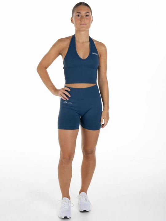 Foto van product Divina Sportbroek 'Sleek' navy / wit