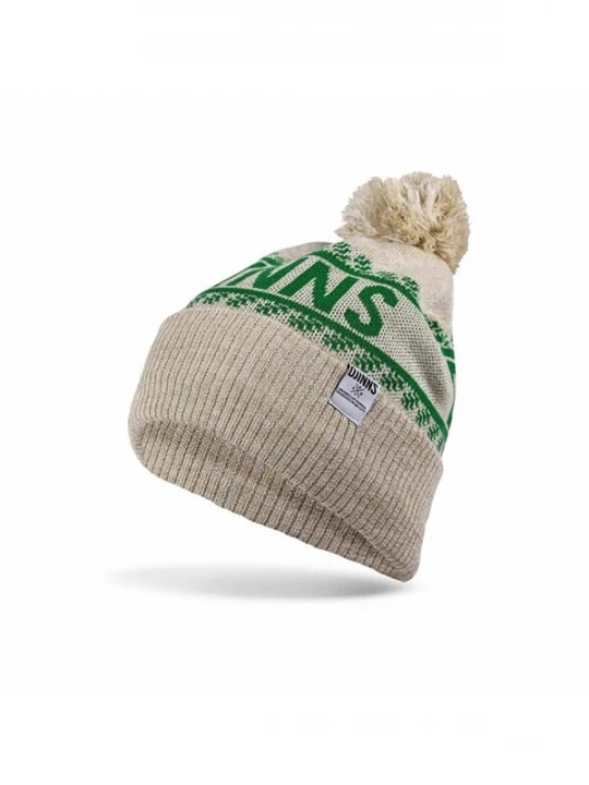 Foto van product DJINNS Muts 'Winter Jacquard' beige / groen