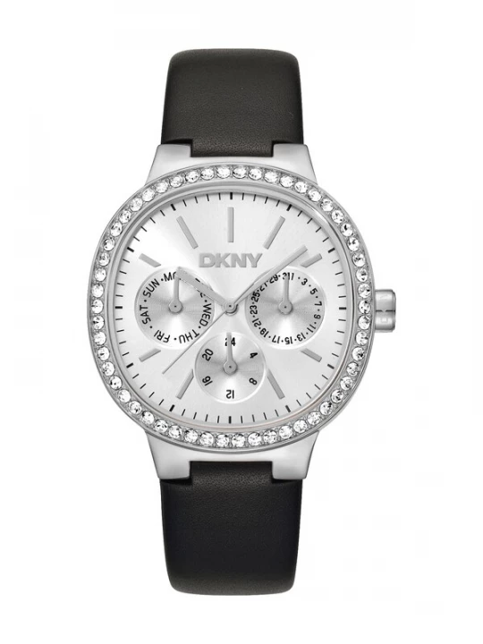 Foto van product DKNY Analoog horloge 'Evening' zwart / zilver