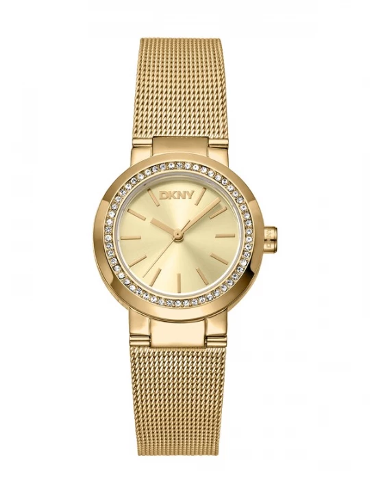 Foto van product DKNY Analoog horloge goud / transparant