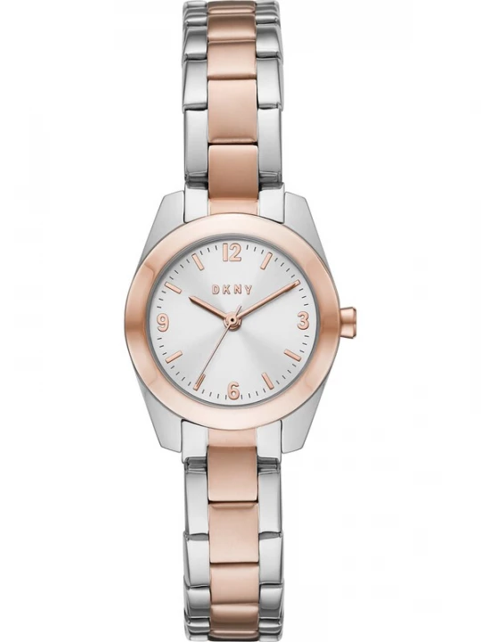 Foto van product DKNY Analoog horloge rose-goud / zilver