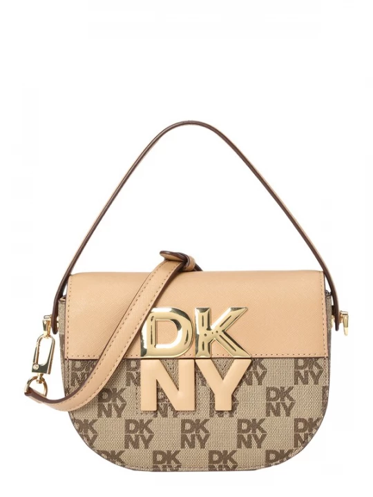 Foto van product DKNY Schoudertas 'ECHO' crème / bruin / cappuccino