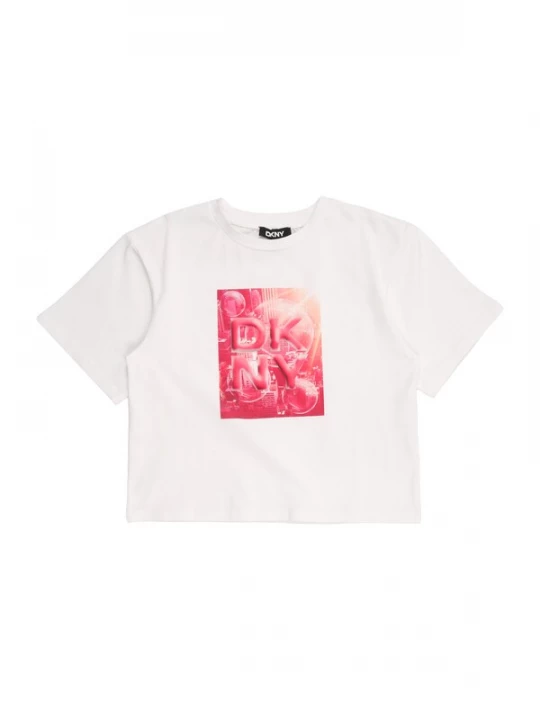 Foto van product DKNY Shirt abrikoos / framboos / wit