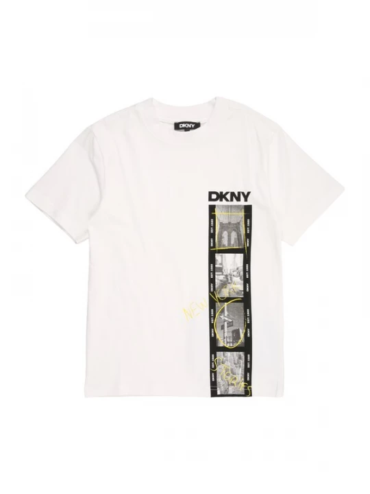 Foto van product DKNY Shirt geel / grijs / zwart / wit