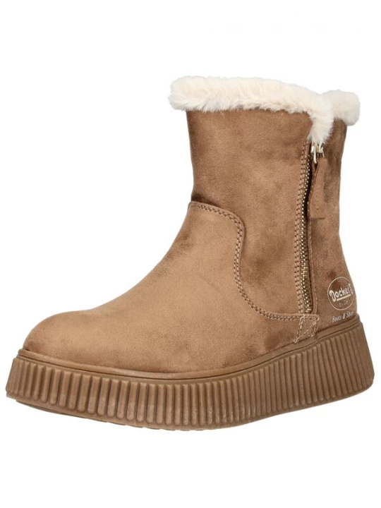 Foto van product Dockers by Gerli Enkellaarsjes beige / wit