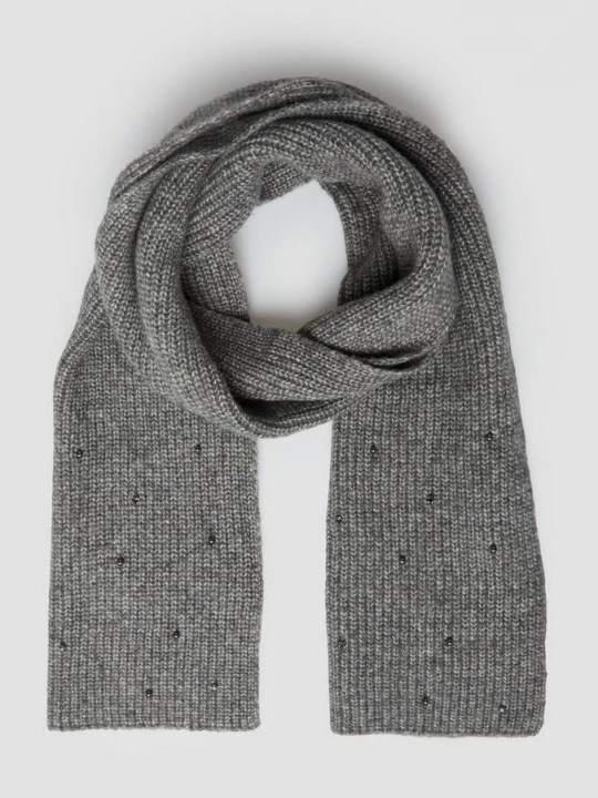 Foto van product Doek met gebreid patroon en sierlijk detail s.Oliver grijs