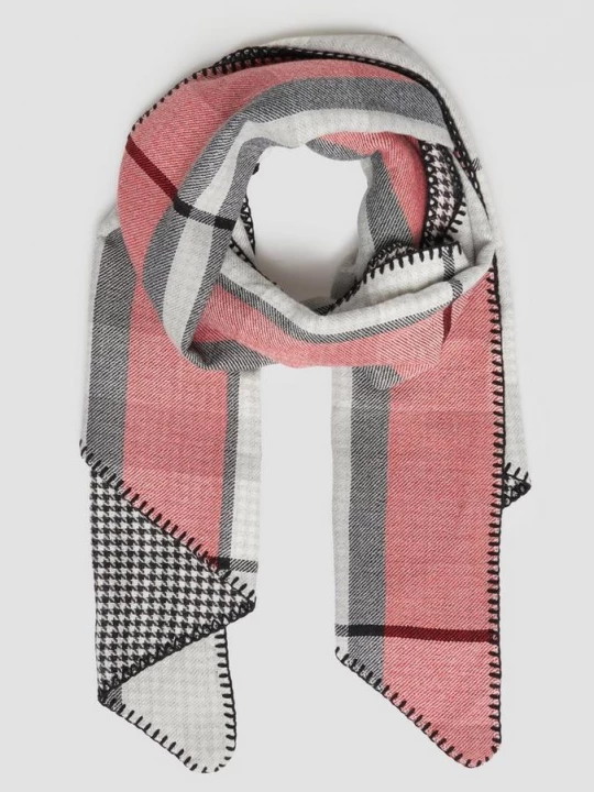 Foto van product Doek met pied-de-poule ruit en artwork s.Oliver
