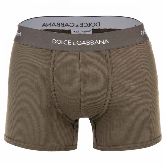 Foto van product DOLCE & GABBANA Boxershorts chocoladebruin / wit