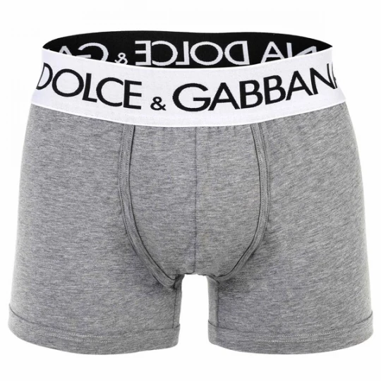Foto van product DOLCE & GABBANA Boxershorts grijs gemêleerd / zwart / wit