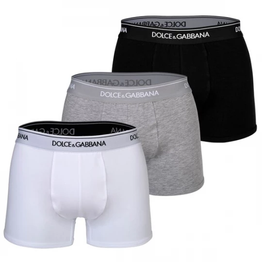 Foto van product DOLCE & GABBANA Boxershorts grijs / zwart / wit