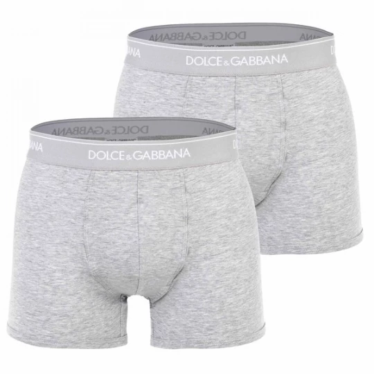 Foto van product DOLCE & GABBANA Boxershorts lichtgrijs / wit