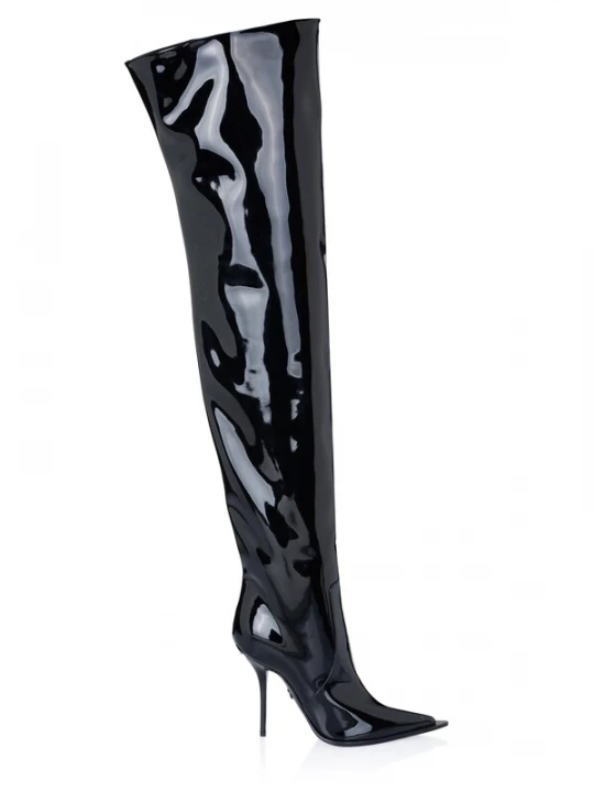 Foto van product DOLCE & GABBANA Overknee laarzen 'Dolce & Gabbana Stiefel schwarz' zwart