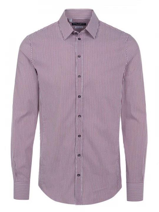 Foto van product DOLCE & GABBANA Shirt 'Dolce & Gabbana Sicilia Hemd weiß-bordeaux' wit