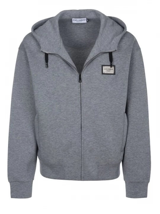 Foto van product DOLCE & GABBANA Sweatvest 'Dolce & Gabbana Sweatjacke grau' grijs