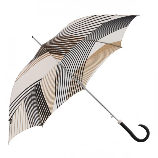 Foto van product Doppler Manufaktur Paraplu 'Elegance Boheme' lichtbruin / donkerbruin / zwart / wit