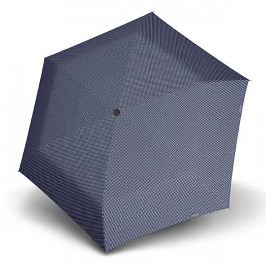 Foto van product Doppler Paraplu 'Carbonsteel Mini Slim' donkerblauw / wit