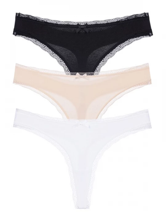 Foto van product Dorina String beige / zwart / wit