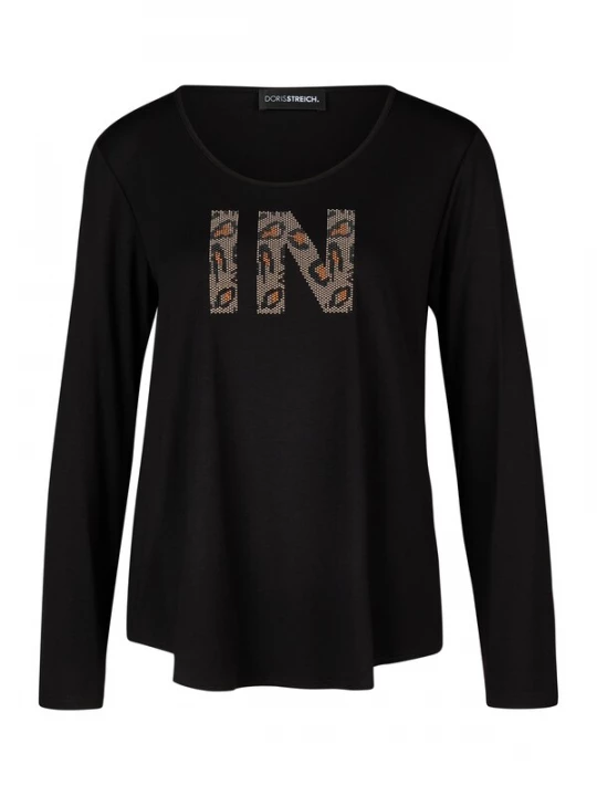 Foto van product Doris Streich Shirt bruin / zwart
