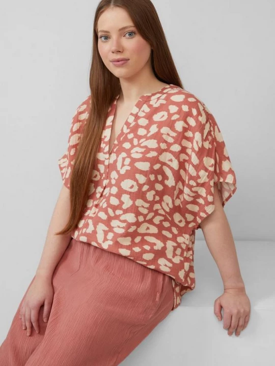 Foto van product Double face blouse met plooitjes QS