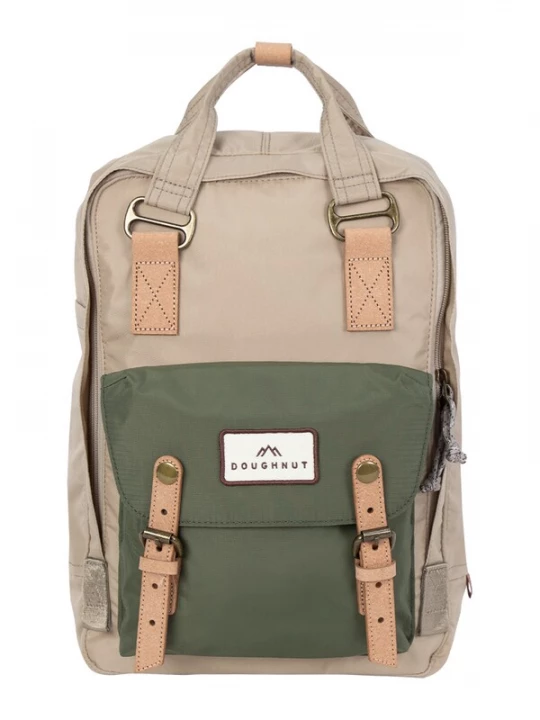 Foto van product Doughnut Rugzak 'Macaroon Jungle II' beige / donkergroen