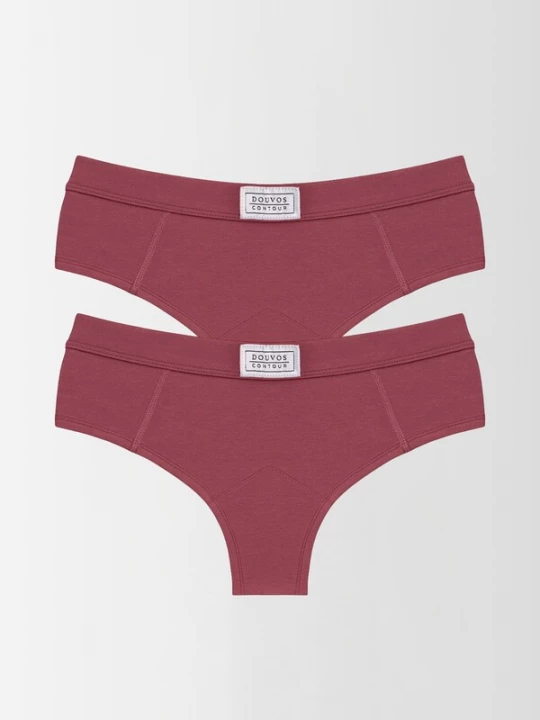 Foto van product DOUVOS CONTOUR String 'Gemütlicher Slip aus Bambus-Viskose (2er-Pack)' oudroze