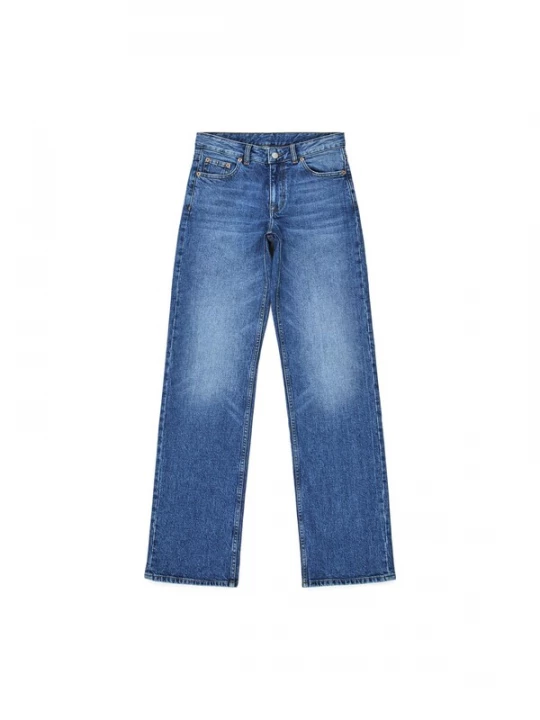 Foto van product Dr. Denim Jeans 'Addy Mid Straight' blauw denim