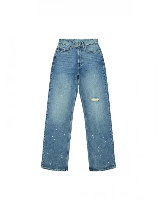 Foto van product Dr. Denim Jeans 'Echo High Straight' hemelsblauw