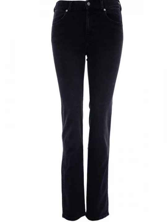 Foto van product Dr. Denim Jeans 'Lexy Straight' zwart gemêleerd