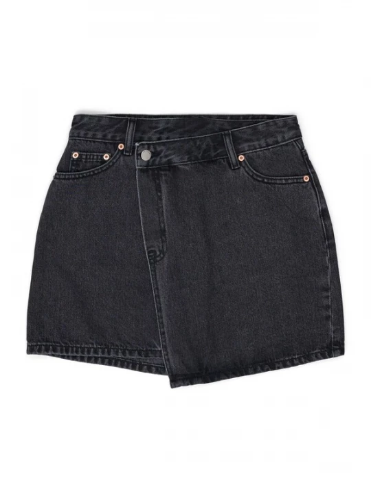 Foto van product Dr. Denim Rok 'Renay' zwart gemêleerd