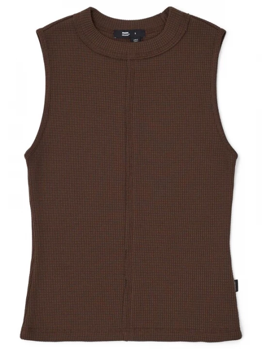 Foto van product Dr. Denim Top 'Deia Waffle Top' bruin