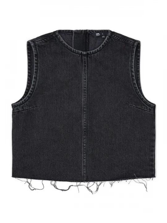 Foto van product Dr. Denim Top 'Erin Top' zwart gemêleerd