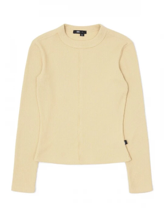 Foto van product Dr. Denim Top 'Stella Waffle Top' donkergeel
