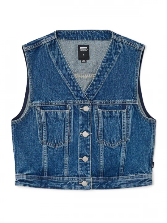 Foto van product Dr. Denim Top 'Tina Top' blauw denim
